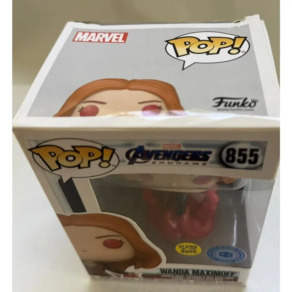 Funko Pop NIB Exclusive Avengers Endgame Wanda Maximoff Glows in the Dark #855